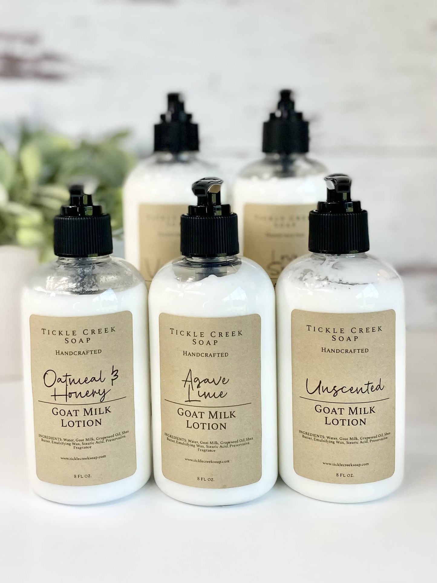 Goat Milk Lotion – Lightweight, Non-Greasy Pump: Agave Lime