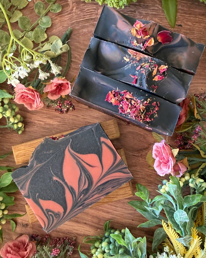 Black Rose Bar Soap | Nourishing Handmade Artisan