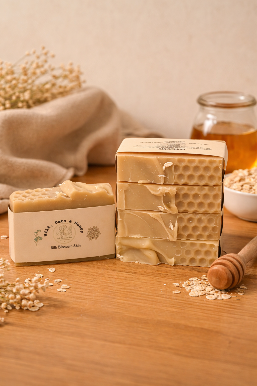 Milk, Oats & Honey Bar Soap | Soothing Handmade Artisan